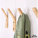 Porte serviette de toilette en bois