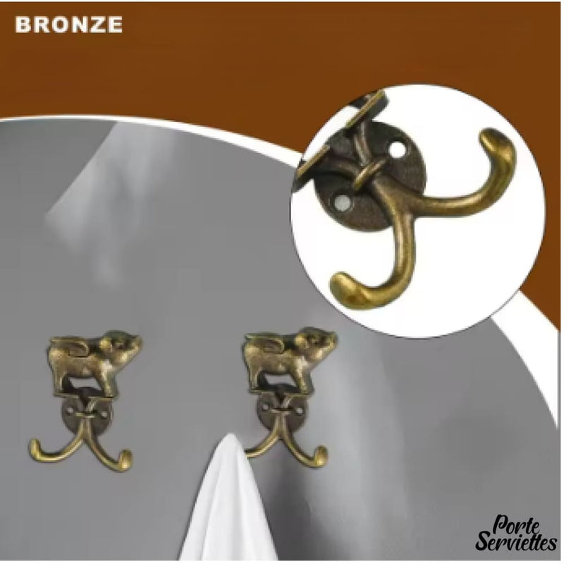 Porte serviette de toilette original