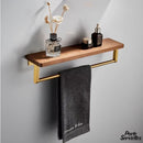 porte serviette en bois mural