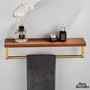 porte serviette en bois mural