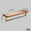 porte serviette en bois mural