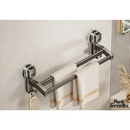 Porte serviette en métal gris