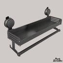 Porte serviette etagere mural