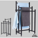 Porte serviette industriel noir mat