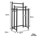 Porte serviette industriel noir mat