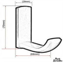 Porte serviette laiton chromé