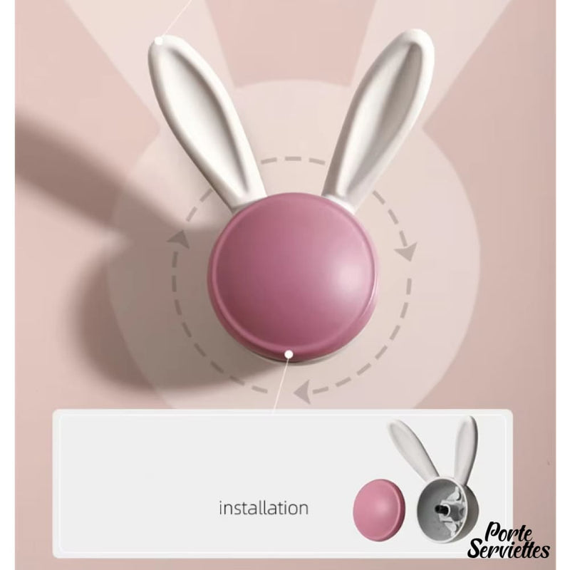 Porte serviette lapin