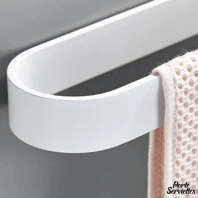 Porte serviette metal blanc