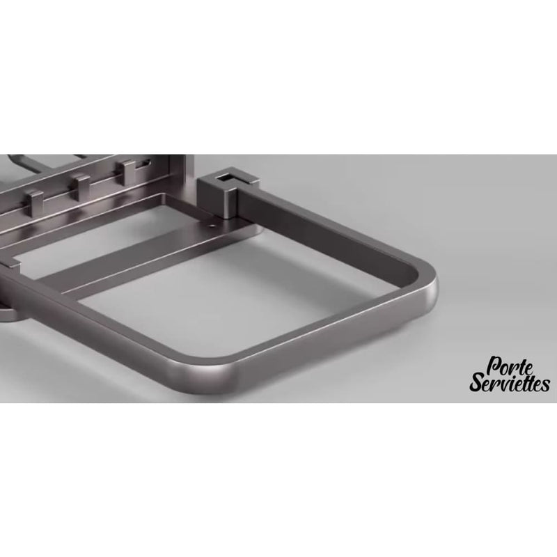 Porte serviette mural a coller