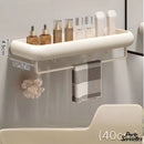 Porte serviette mural avec tablette