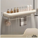 Porte serviette mural avec tablette