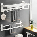 Porte serviette mural blanc salle de bain