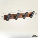 Porte serviette mural bois salle de bain