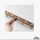 Porte serviette mural bois salle de bain