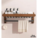 Porte serviette mural design en bois