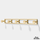 Porte serviette mural doré