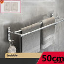 Porte serviette mural double barre