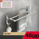 Porte serviette mural double barre