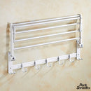 Porte serviette mural pliable