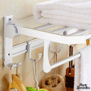 Porte serviette mural pliable