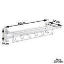 Porte serviette mural pliable