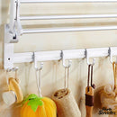 Porte serviette mural pliable