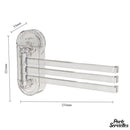 Porte serviette mural retractable