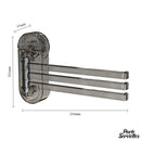 Porte serviette mural retractable