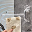 Porte serviette mural retractable