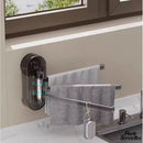 Porte serviette mural retractable