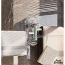 Porte serviette mural retractable