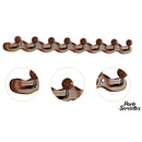 Porte serviette murale bois