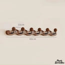 Porte serviette murale bois