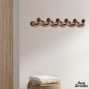 Porte serviette murale bois