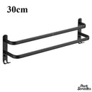 Porte serviette noir mat mural