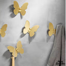 Porte serviette papillon gris