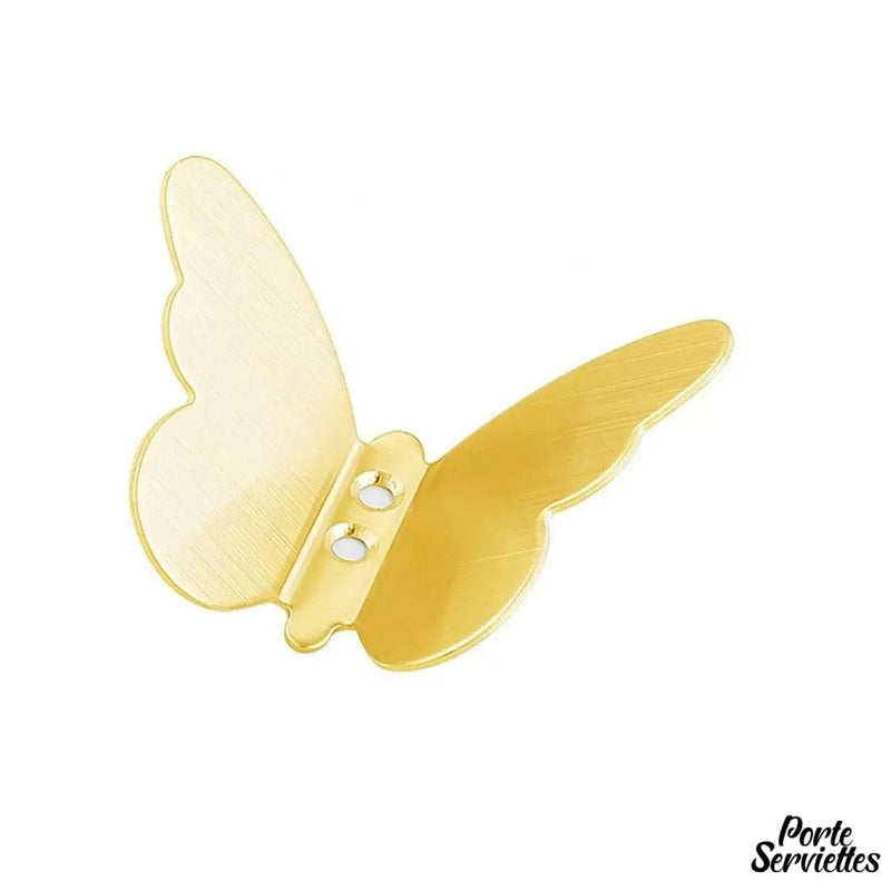 Porte serviette papillon gris
