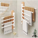 Porte serviette pivotant mural