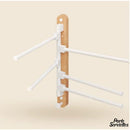 Porte serviette pivotant mural