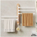 Porte serviette pivotant mural