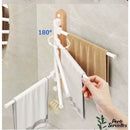 Porte serviette pivotant mural