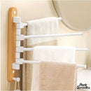 Porte serviette pivotant mural