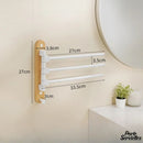 Porte serviette pivotant mural