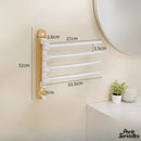 Porte serviette pivotant mural