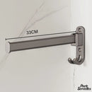 Porte serviette rabattable