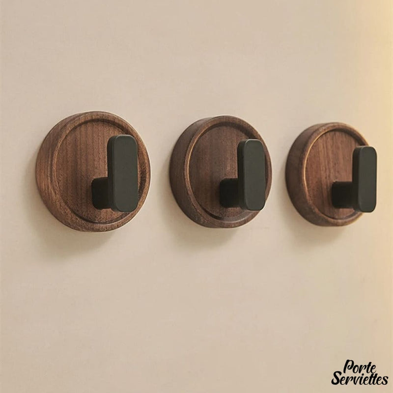 Porte serviette rond bois