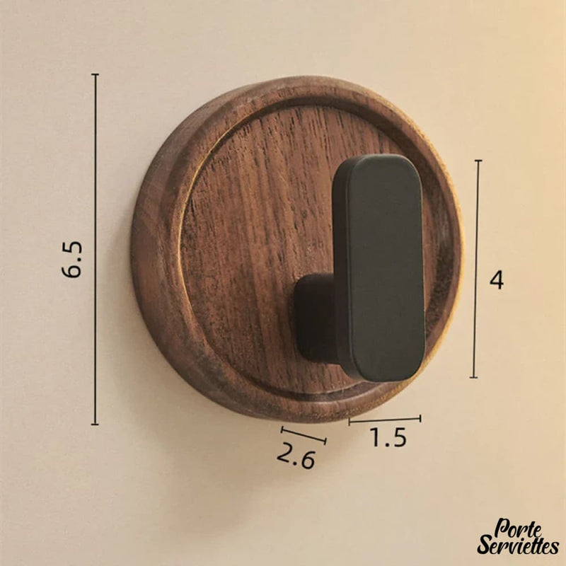 Porte serviette rond bois