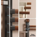 Porte serviette salle de bain bois