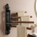 Porte serviette salle de bain bois