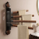 Porte serviette salle de bain bois